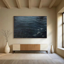 Load image into Gallery viewer, “Dark Ocean Waves” - Realistic - Inspired Abstract Acrylic, Suits Coastal Living Room and Nautical Library DLZ263