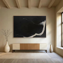 Load image into Gallery viewer, Black and White Abstract Art for Minimalist Office & Monochrome Gallery DKH142