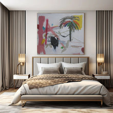 Load image into Gallery viewer, Tropical Abstract Scene Painting - Ideal for Beach House Veranda & Vacation Home Living Room LargeART1411