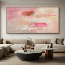 Load image into Gallery viewer, Large - Format Pink - Toned Abstract Drizzle Art for Boudoir & Girls’ Bedroom LargeART0440