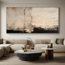 Load image into Gallery viewer, Large - Scale Hand - painted Monochrome Textured Abstraction Acrylic Art for Industrial - Inspired Lofts LargeART0244