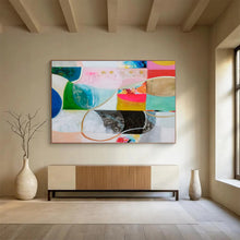 Load image into Gallery viewer, Mixed - Shape Color Block Abstract Art for Artistic Boutique & Gallery Pop - Up DKH069