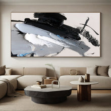 Load image into Gallery viewer, Custom Large Monochrome Textured Abstract - Great for Modern Loft & Art - Focused Gallery LargeART0777