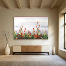 Load image into Gallery viewer, Wildflower Serenity: Pastel - Toned Nature Abstract Large - Scale Hand - painted Abstract Acrylic Art DLZ189