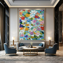 Load image into Gallery viewer, “Colorful 3D Flower Field” - Impasto Floral Art on Canvas DKH1551