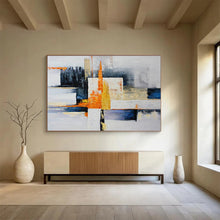 Load image into Gallery viewer, Geometric Abstract Painting with Bold Colors for Creative Studio & Urban Loft DKH220