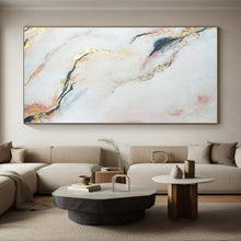 Load image into Gallery viewer, Oversized Pink - Gold Marble - Inspired Acrylic Art for Bathroom & Feminine Bedroom LargeART0433