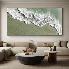Load image into Gallery viewer, Textured Beach Wave Acrylic Art - Suited for Coastal - inspired Living Room & Relaxed Beach House LargeART0639