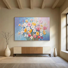 Load image into Gallery viewer, “3D Floral Bouquet” - Textured Abstract Acrylic Flowers, For Garden Room and Powder Room DLZ210