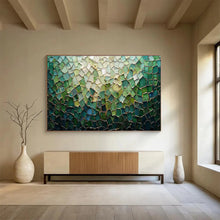 Load image into Gallery viewer, Mosaic - Inspired Abstract Painting on Canvas - “Colorful Mosaic” DKH759