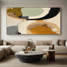 Load image into Gallery viewer, Custom Large Circular Color Collage - Perfect for Eclectic Home Lounge & Art - Themed Café LargeART0741