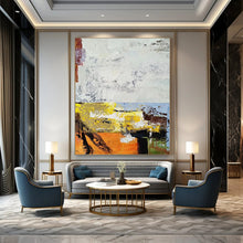 Load image into Gallery viewer, “Bold Color Blocks Abstract” - Fauvist - Inspired Abstract Acrylic, Ideal for Eclectic Home and Creative Studio DTP019