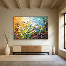 Load image into Gallery viewer, Textured Floral Abstract Painting On Canvas DKH443