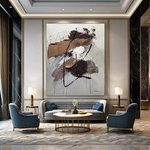 Load image into Gallery viewer, Brown & Gray Textured Abstract Art, Perfect for Industrial Loft & Creative Studio LargeART2084