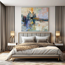 Load image into Gallery viewer, Abstract Coastal Reflection Painting, Ideal for Nautical - Themed Study & Modern Beachfront Home LargeART1397