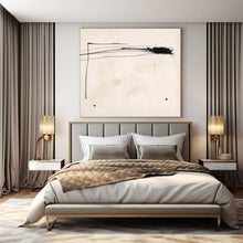 Load image into Gallery viewer, Minimalist Black Stroke Acrylic Art, Suited for Study & Zen Space LargeART1030