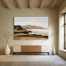 Load image into Gallery viewer, Minimalist Landscape Abstract Painting on Canvas - “Coastal Calm” DKH729