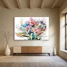 Load image into Gallery viewer, Colorful Floral Abstract Abstract acrylic painting DLZ138