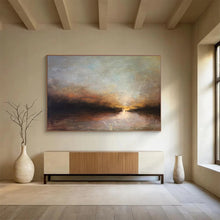 Load image into Gallery viewer, Abstract Landscape Painting on Canvas - “Sunset Reflections” DKH774