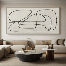Load image into Gallery viewer, Minimalist Black Line Art – Perfect for Modern Studio Apartment & Art - focused Office LargeART0682