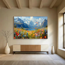 Load image into Gallery viewer, Mountain Meadow Abstract Painting for Nature - Inspired Office & Outdoor - Lover’s Bedroom DKH256