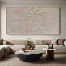 Load image into Gallery viewer, Minimalist Textured Beige Acrylic Art - Suited for Scandinavian - inspired Hallway & Minimalist Gallery LargeART0579