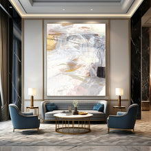 Load image into Gallery viewer, Desert Mirage – Sandy Browns, Soft Pinks and Hazy Whites in an Abstract Landscape DTP212