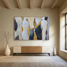 Load image into Gallery viewer, Abstract Figurative Painting on Canvas - “Shapes in Harmony” DKH731