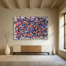 Load image into Gallery viewer, Hand - painted White Background Drip Painting Acrylic Art for Modern Art Galleries LargeART1728