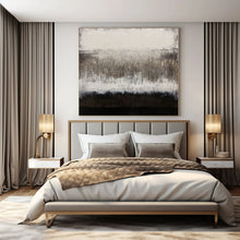 Load image into Gallery viewer, Monochrome Abstract Drip Abstract Canvas Painting, Great for Industrial Loft & Dramatic Dining Room LargeART1137