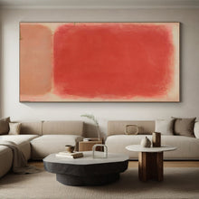 Load image into Gallery viewer, Soft Red Rectangles Art for Minimalist Bedroom & Calming Yoga Studio LargeART0895