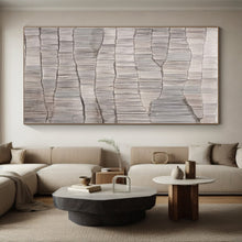 Load image into Gallery viewer, Custom Large Gray - Textured Wave Pattern – Great for Minimalist Office & Modern Art - Themed Library LargeART0719