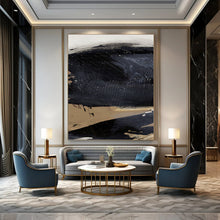 Load image into Gallery viewer, Stormy Mesa – Dark Black and Earthy Beige Layers DTP203