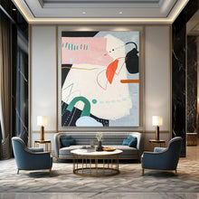 Load image into Gallery viewer, Pastel - Toned Abstract Composition - Perfect for Bohemian Bedroom & Art Café LargeART2382