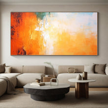 Load image into Gallery viewer, Oversized Orange - Yellow Abstract Sunset Art for Bedroom & Vacation Home LargeART0447