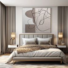 Load image into Gallery viewer, Minimalist Line and Shape Art, Great for Scandinavian Office & Modern Hallway LargeART1087