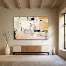 Load image into Gallery viewer, Neutral Tones Abstract Geometric Shapes Abstract acrylic painting DLZ061