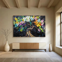 Load image into Gallery viewer, Colorful Tree “Whimsical Growth” Painting on Canvas, Fantasy Landscape Art DKH825