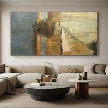 Load image into Gallery viewer, Large - Format Earth - Tone Abstract Landscape Acrylic for Rustic Living Space LargeART0288