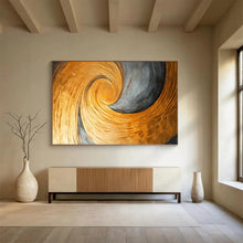 Load image into Gallery viewer, Golden Spiral Motion Large - scale acrylic painting DLZ176