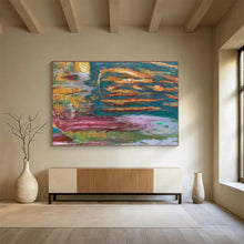 Load image into Gallery viewer, Colorful Abstract Water - Inspired Painting On Canvas DKH371