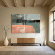 Load image into Gallery viewer, Subtle Color Block Abstract Art for Neutral - Toned Home Office & Art Gallery Pop - Up DKH075