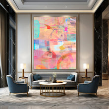 Load image into Gallery viewer, Colorful Geometric Abstract Painting, Suited for Modern Living Room & Art - Centric Workplace LargeART1861