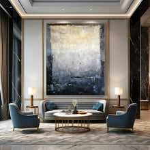 Load image into Gallery viewer, “Textured Grey and Beige Abstract” - Minimalist Abstract Art on Canvas DKH1577