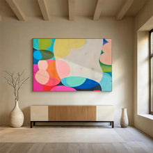 Load image into Gallery viewer, Colorful Geometric Abstract Art for Modern Playroom & Creative Coworking Space DKH056