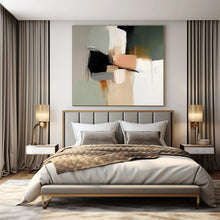 Load image into Gallery viewer, Neutral Tones Abstract Art for Scandinavian - style Kitchen & Minimalist Art Gallery LargeART0943