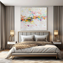 Load image into Gallery viewer, Gray Abstract Mistscape Acrylic Art, Nice for Meditation Room & Guest Bedroom LargeART1023