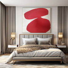 Load image into Gallery viewer, Red Curved Abstract Acrylic Art, Nice for Bold Entryway & Creative Studio LargeART0997