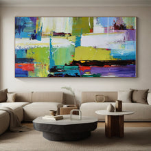 Load image into Gallery viewer, Colorful Urban Abstraction Art for Trendy City Loft & Creative Office LargeART0896