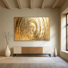 Load image into Gallery viewer, Golden Spiral Large - scale acrylic painting DLZ167